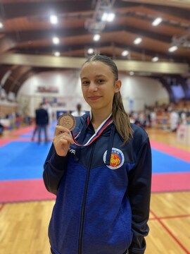 Veselje ob osvojitvi medalje na državnem prvenstvu